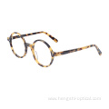 Wholesale Light Fashion Round Acetate Frames Optical Eyeglasses